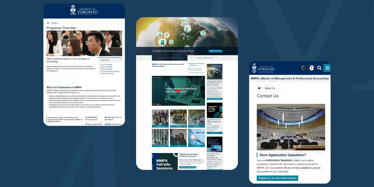 MMPA Website Showcase